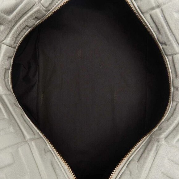 Fendi White Embossed FF Leather Bauletto Piccolo 1974 Bag 8BL141 - Picture 6 of 11